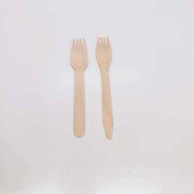 China Eat Delicious Food Factory Direct Sales Easy Carry Wooden Forks Spoon And Fork Disposable Wooden Cutlery for sale