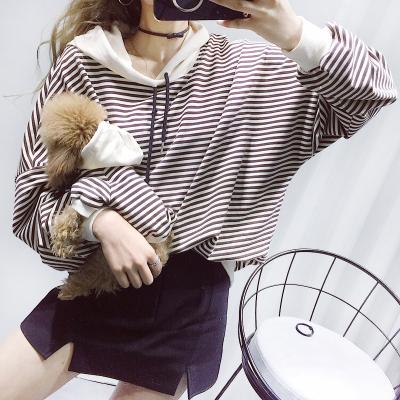 China High Quality Stripe Sustainable Fashion Teddy Small Dog Pet Dog Hoodie Parenting Clothes Family Outfit for sale