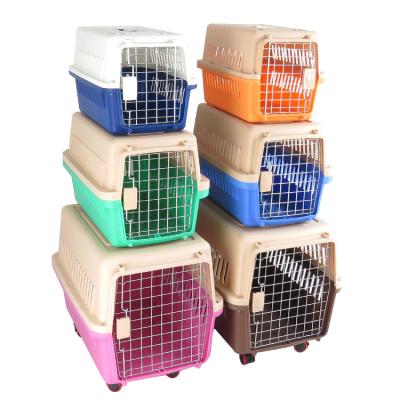 China Simple TAX FREE USA - Animal Cages Cat Flight Plastic Pet Carrier Amazon Small Travel Carrier Dog Outdoor Hot Sale Low MOQ Best Selling Best Selling for sale