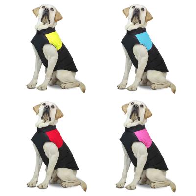 China Sustainable Wholesale Thicken Warm Cotton Pet Vest Dog Clothes Coat With Zipper for sale