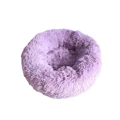 China Lavender Breathable Adding Aid Sleeping Wholesale High Quality Soft Plush Pet Nest Dog Kennel Bed for sale