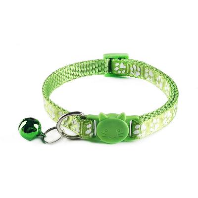 China Personalized Cartoon Pet Nylon Collar With Bells Wholesale Multi Colors Dog Collars for sale