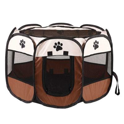 China Hot Selling 8 Panel Pet Playpen Portable Camping Tent Breathable Foldable for sale