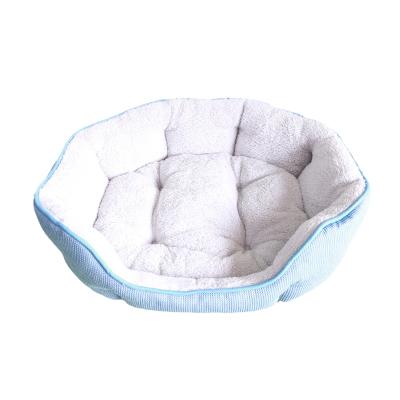 China Breathable Comfort Dog Bed Non - Slip Bottom Recycled Standard Durable Round Pet Cushion for sale