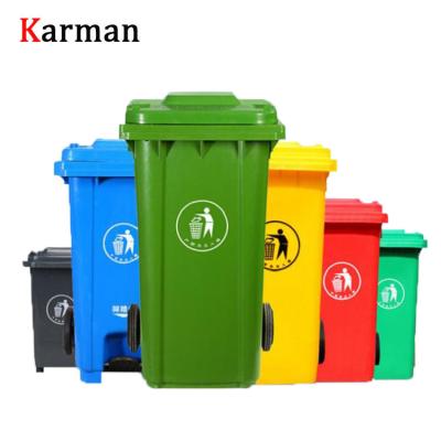 China Viable outdoor 120L/240L waste bin/garbage bin/plastic wheelie bin for sale