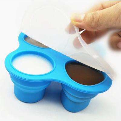 China BPA Free BPA Free Food Grade Silicone Baby Food Freezer Tray Container for sale