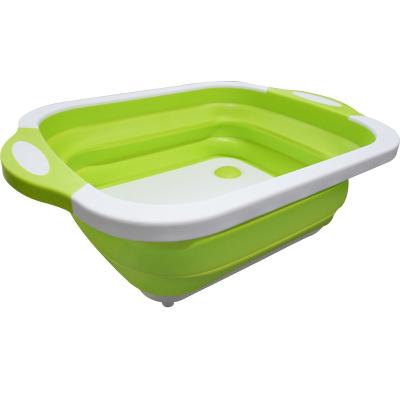 China Sustainable Multifunctional Foldable Fruit Wash Basin Vegetable Kitchen for sale