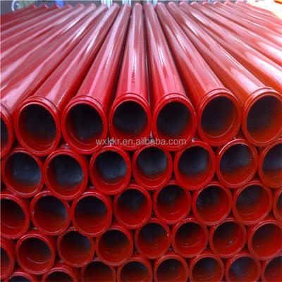 China 20 #steel pm DN125 Concrete Pump Double Wall Delivery Setting Pipe for sale