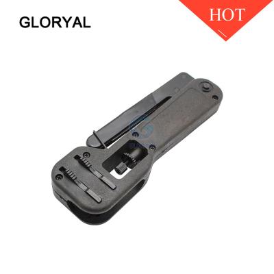 China Hot sale rg59 rg6 rg11 F carbon steel connector waterproof compression hand crimp tool for sale