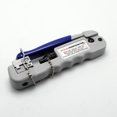 China Carbon steel all in one compression crimp tool for TRS, DRS, RCA, BNC&IEC UPCTAIOCT connectors for sale