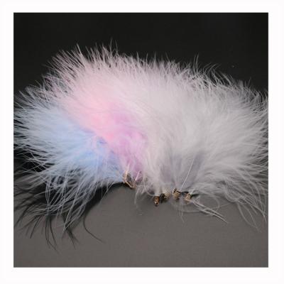 China Durable DIY Feather Clip Buckle Feather Dream Catcher Decorative Turkey Feather for sale