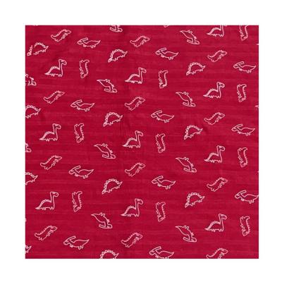 China Soft Breathable Polyester Cotton Fabric Spring  Summer Dinosaur Skirt Print Fabric for sale