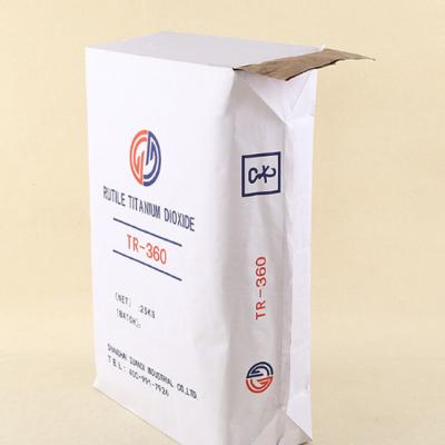 China Customized Recyclable Logo 25kg Kraft Paper Valve Cement Packaging Bags 50kg Kraft Paper Cement Paper Bag for sale