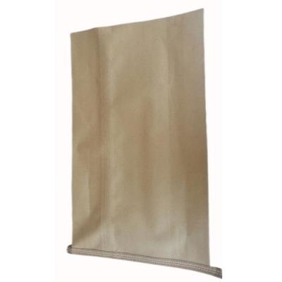 China Biodegradable brown paper bags with your own S.O.M. (SEWED OPEN MOUTH) MULTIWALL PAPER BAGS with PLA film for sale