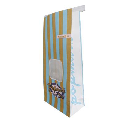 China New Design Biodegradable Fancy Popcorn Packaging Bags , Snack Paper Bag for sale