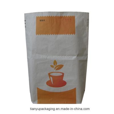 China No Dairy Bag Recyclable No Dairy Industrial Milk Powder Recyclable Kraft Paper Packaging Creamer Industrial Dairy Free Bag Creamer No Dairy Bag for sale