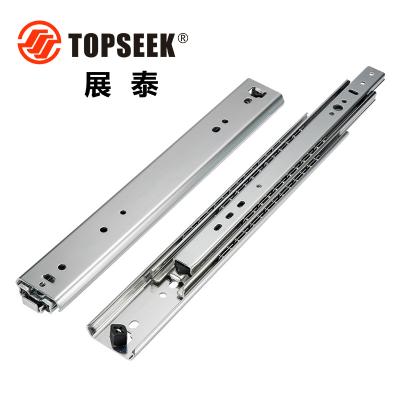 China Modern Telescopic Slide Hardware Ball Bearing Extension Camper Box RV Triple Drawer Slides With Handles Truck Drawer Slide Rails for sale