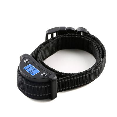 China China Manufacturer Viable Vibrate Collar Dog No Shock Anti Bark Rechargeable Collar For Dog (LCD Display) for sale