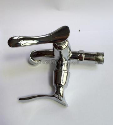 China China Modern Brass Double Handles Bibcock Faucets for sale