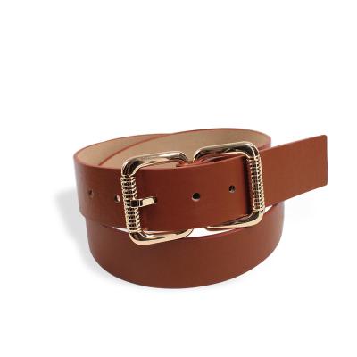 China Daily Life New Design Custom PU Double Buckles Belts For Ladies Women Belts for sale