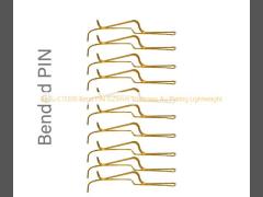 BeCu C17200 Bend PIN 0.25mm Thickness Au Plating Lightweight