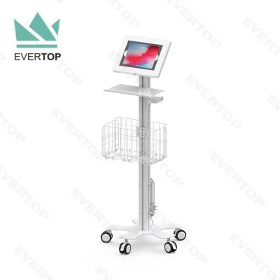 China TC02-C Modern Hospital Cart Medical Tablet, Health Care for iPad Tablet Rolling Medical Kiosk, Safe Tablet Bracket Tablet Workstation for sale