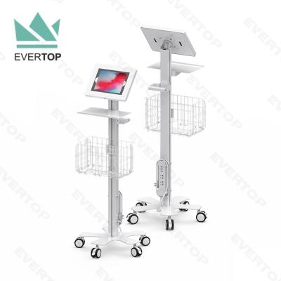 China TC02-C Mobile Rolling for iPad Cart with Safe Tablet Bracket, Anti-theft for iPad Easy Moving W Cart Locking Casters TC02-C for sale