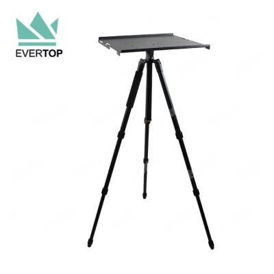 China Multi-Function LAPTOP DESK TS-TT01 Tripod Laptop Clamping Stand and Table Adjustable Clamping Desk for Photography-- Non-Reflective Black for sale