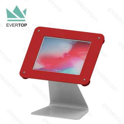 China Colorful Metal Sheet Table Top Display Tablet Kiosk For Ipad Air 12 Samsung Tab S2 Tab Security Display Stand for sale