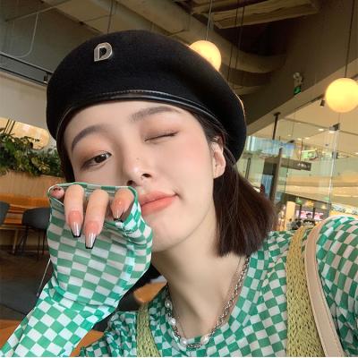 China New Design Woolen Woman Berets Ladies High Quality Winter Simple Berets Custom Made Wholesale Casual Fall Berets for sale