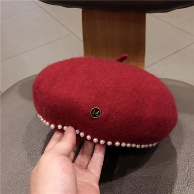 China New Design Fashion Wool Cotton Woman Ladies High Quality Berets Wholesale Casual Women's Stylish Beret Custom Made for sale