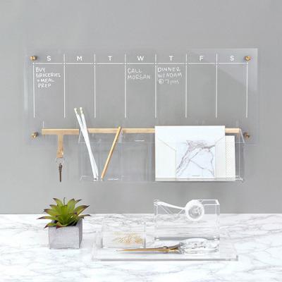 China VONVIK Wall Calendar Customized Transparent Acrylic Weekly Wall Calendar Package for sale