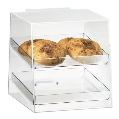 China Showing Foods VONVIK Transparent Acrylic Bread Box Pastry Donuts Display Stand for sale