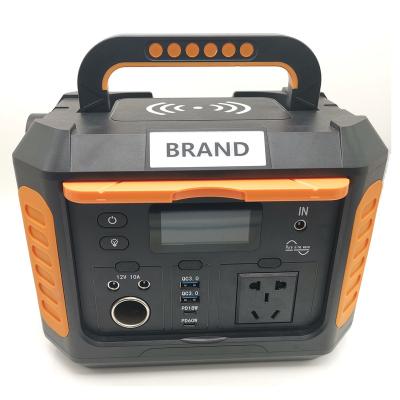 China Outdoor Bank Portable Station Power Supply AC110V220V DC12V USB Wireless Backup Power Supply AC110V220V DC12V USB Generator 500W Solar Charging Battery for sale