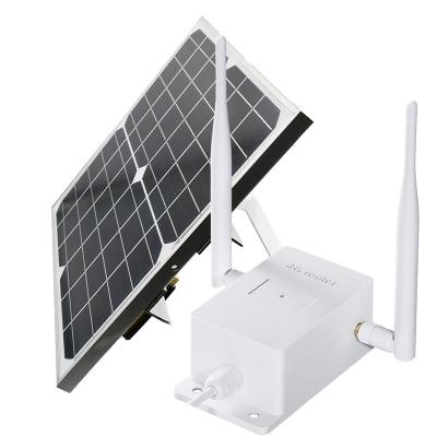 China Outdoor Solar Power 4G Outdoor Router 4G SIM Card wifi 3G SIM Card lte SIM Card to WiFi to Network Waterproof GSM Cable Router for sale