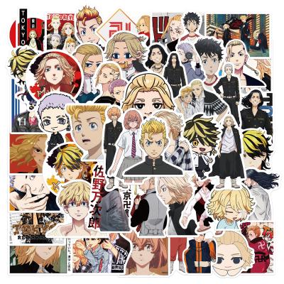 China Wholesale 50pcs Japan Anime Sticker Tokyo Avengers Cartoon Roles Doodle Sticker Decoration for sale