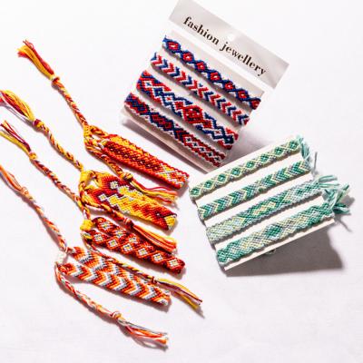 China Other can be used to make watchbands four sets of colorful Nepalese ethnic style handwoven bracelets friendship bracelets for sale