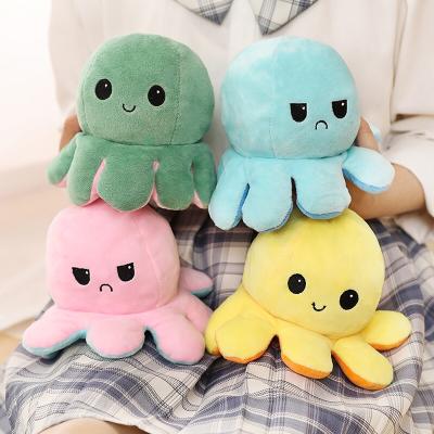 China Toy Tik funny tok net red the same style Pet plush toys plush toy manufacturer Supply Reversible Octopus can be mood reversed toy for sale