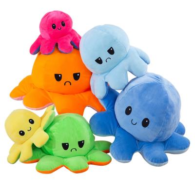 China Toy Tik's Cute Mini Flip Pulpo Reversible Octopus toys high quality popular funny double tok side mood for sale