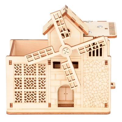 China DIY TOY Factory Multifunctional Wooden Puzzle 3d Music Box Dollhouse Christmas for Kids Play Storage for sale