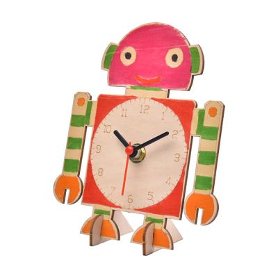 China Hot Selling Early Education Educational Wooden Clock Puzzles Kids Digital Learning Game Mode Jigsaw Clock Toys for sale