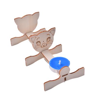 China Educational IQ Wooden 3d Puzzle 2021 New Arrive Diy Stem Kids Physics Exploration Pinhole Educational Figure Toy for sale