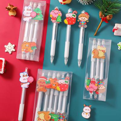 China 12 Natural Cute Styles To Choose From Latest Santa Gel Writing Gel Pen Christmas Gift for sale