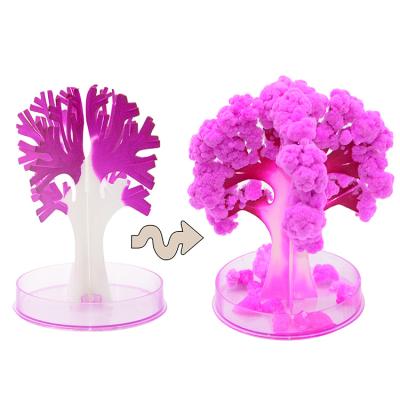 China Chirstmas Decor Magic Power 2021 Christmas Tree Paper Crystal Growing Toy for sale