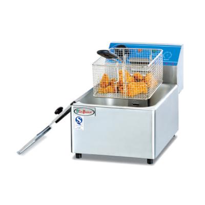 China Hotels CE Certificate One Tank Electric Fryer 8 Liter Chips Fryer for sale