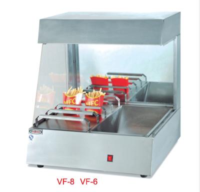 China 201/304 Stainless Steel Commercial Worktop Fast Food Restaurant Kitchen French Fries Hotter Display Showcase for sale