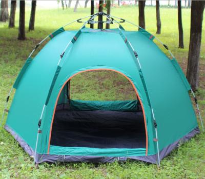 China Hexagonal Camping Tent Hexagonal Opening Multi Speed ​​Spring Automatic Outdoor 3-5 Person Diagonal Tying Type for sale