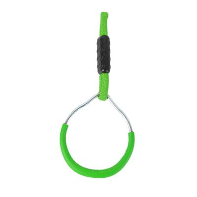 China Outdoor Play Outdoor Backyard Play Colorful Gymnastic Rings Dangle Bar Rings for sale