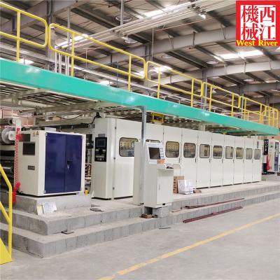 China Innovative 2Ply Corrugated Single Face Production Line - Waterproof Option Available for sale