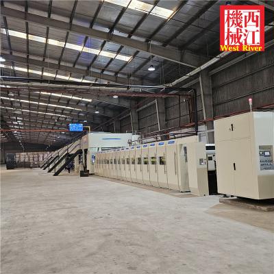 China 3/5/7ply Corrugated Cardboard Production Line with Intelligent Temperature Control Speed 300M/min Width2200 C B E F Fluts for sale